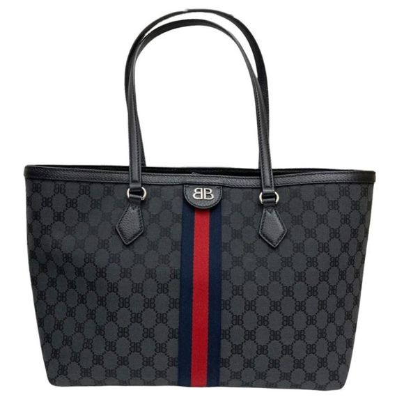 BALENCIAGA x GUCCI The Hacker Project Tote Bag Black - Picture 1 of 6